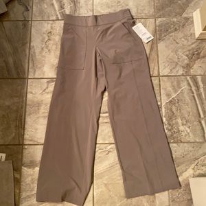 athleta Chesea wide leg size 2P khaki NWT